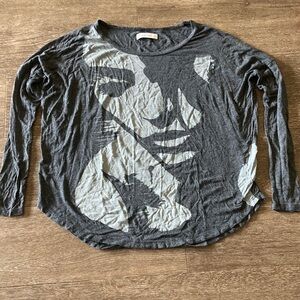 Abercrombie & Fitch Charcoal Long Sleeve Tee